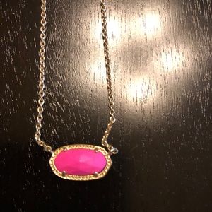 Kendra Scott Elisa Hot Pink Necklace
